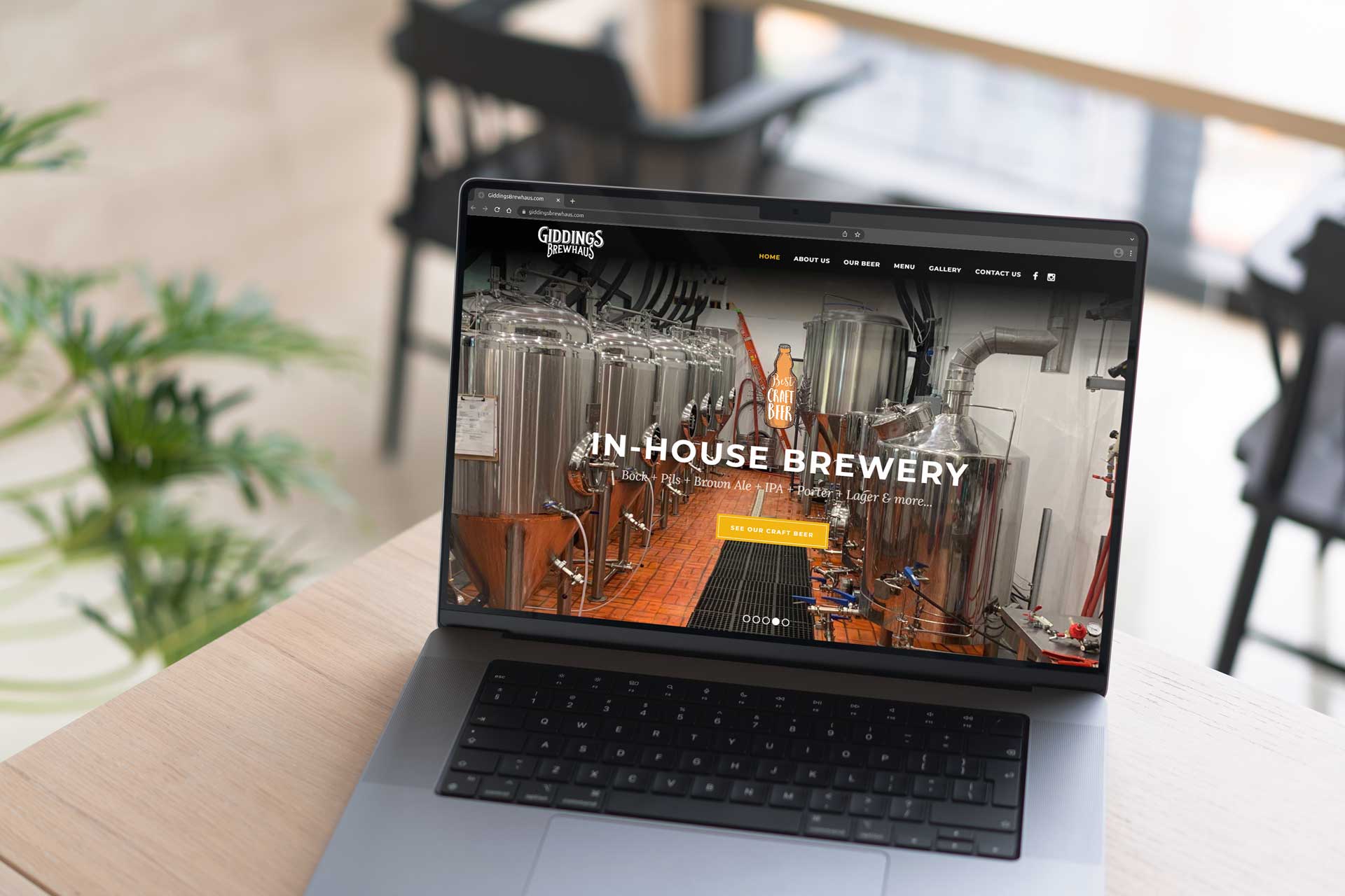 Giddings Brewhaus Web Design